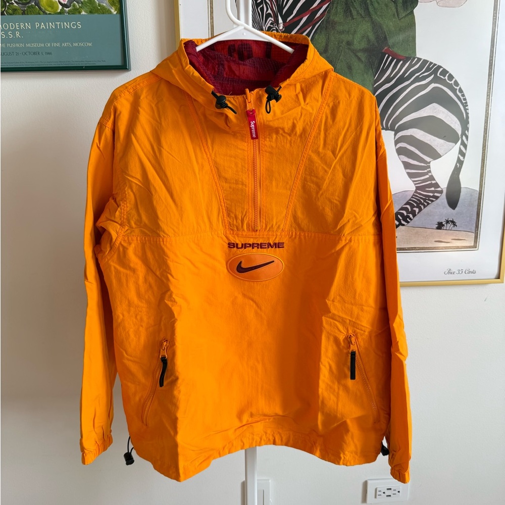 Supreme x Nike Jewel Reversible Ripstop Anorak Orange + Red